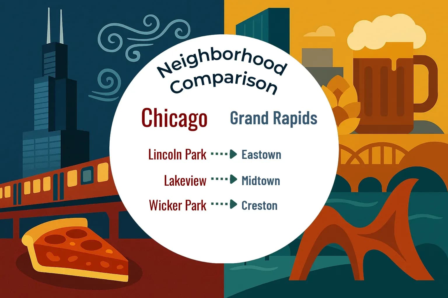 Chicago vs Grand Rapids Neighborhood Comparison