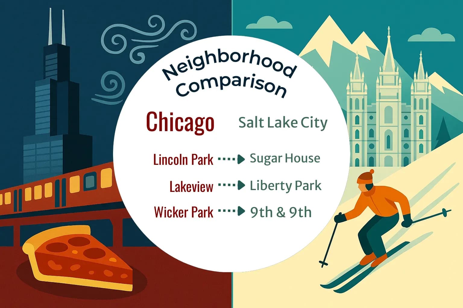 Chicago vs Salt Lake City Neighborhood Comparison