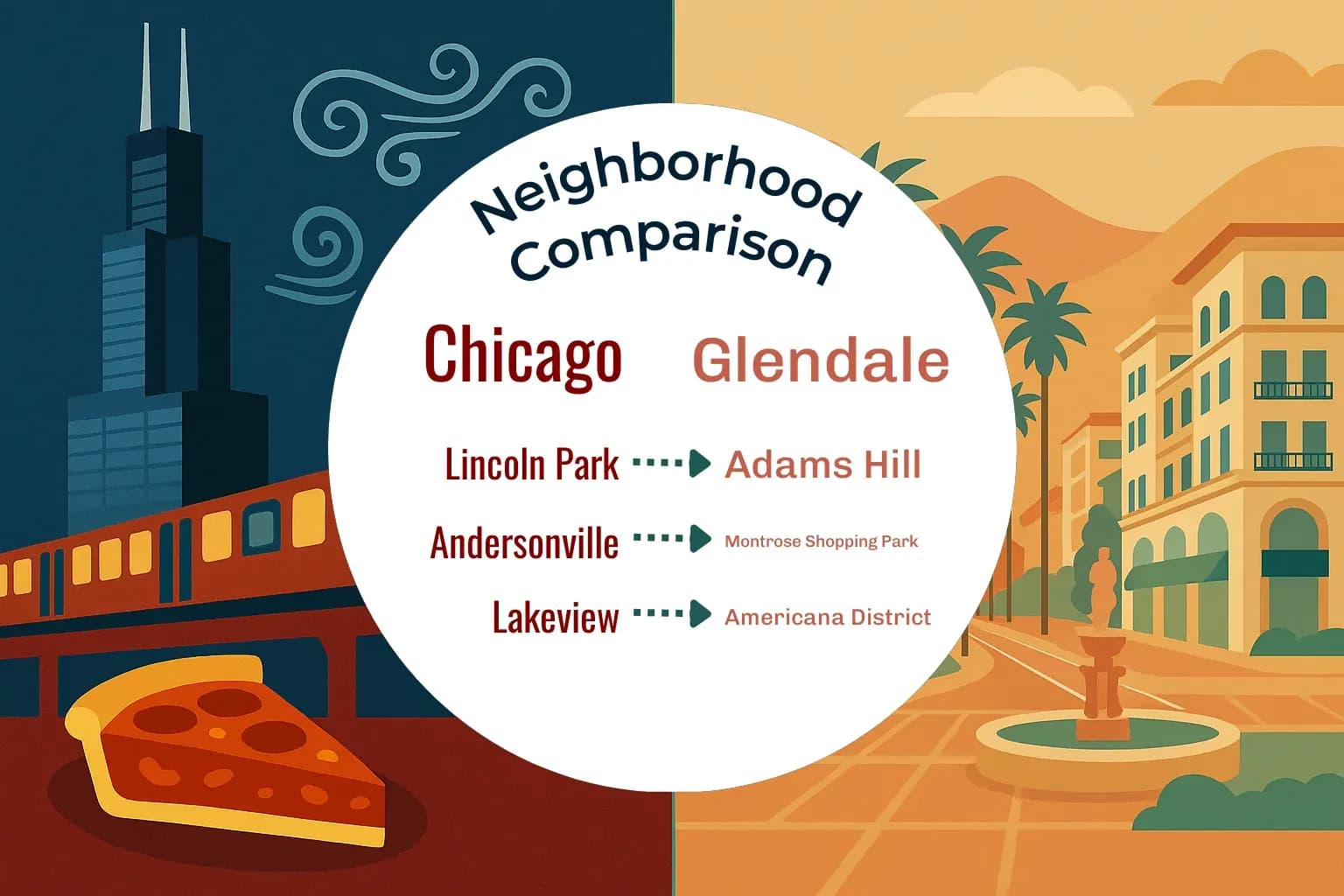 Chicago vs Glendale Neighborhood Comparison