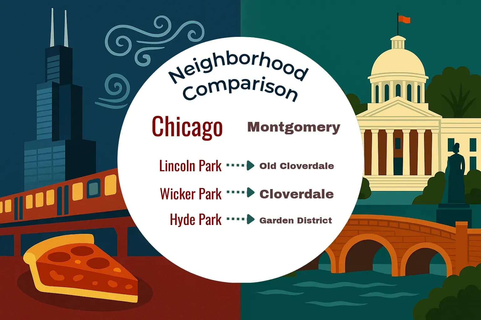 Chicago vs Montgomery Neighborhood Comparison