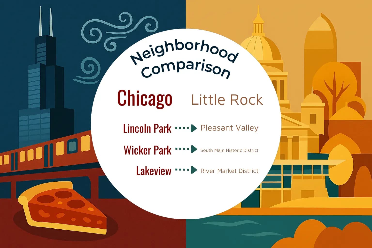 Chicago vs Little Rock Neighborhood Comparison