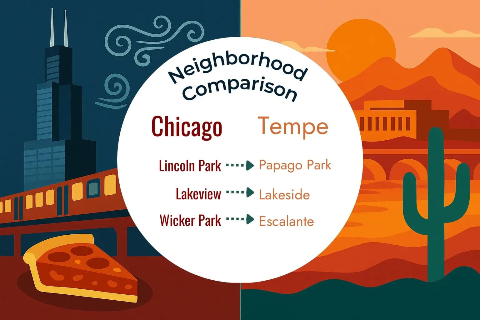 Chicago vs Tempe Neighborhood Comparison