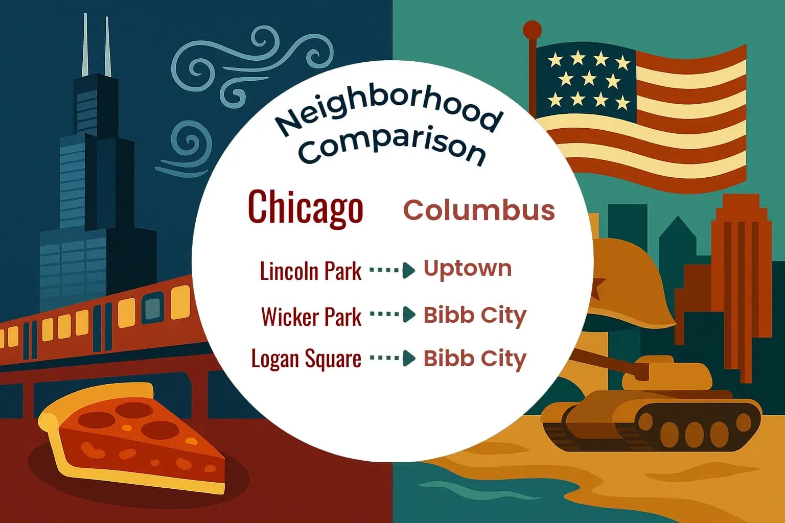 Chicago vs Columbus Neighborhood Comparison