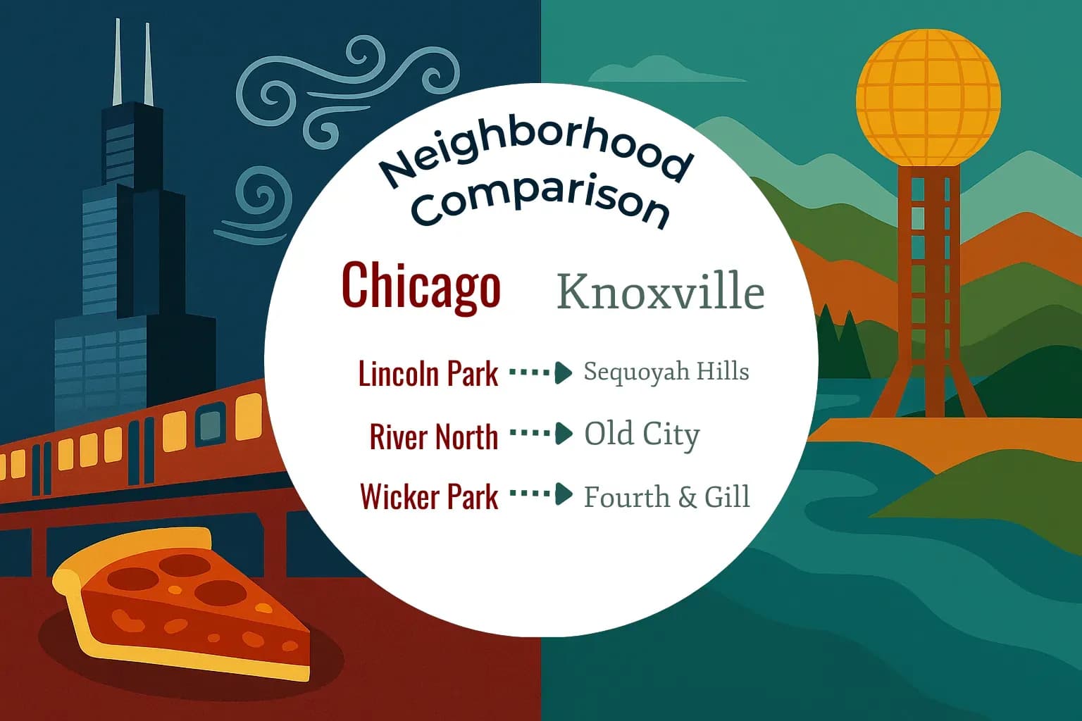 Chicago vs Knoxville Neighborhood Comparison