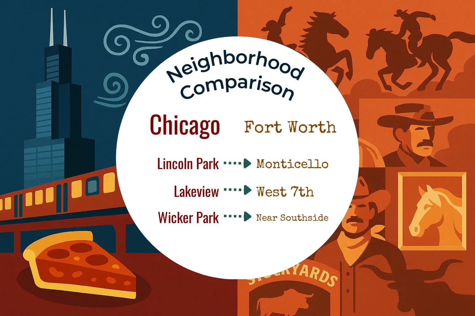 Chicago vs Fort Worth Neighborhood Comparison