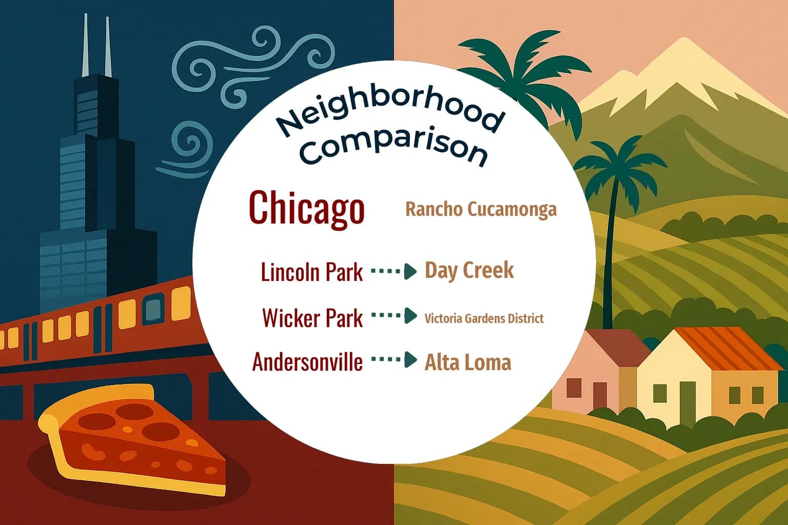 Chicago vs Rancho Cucamonga Neighborhood Comparison