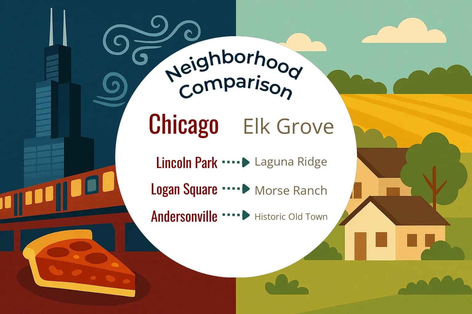 Chicago vs Elk Grove Neighborhood Comparison