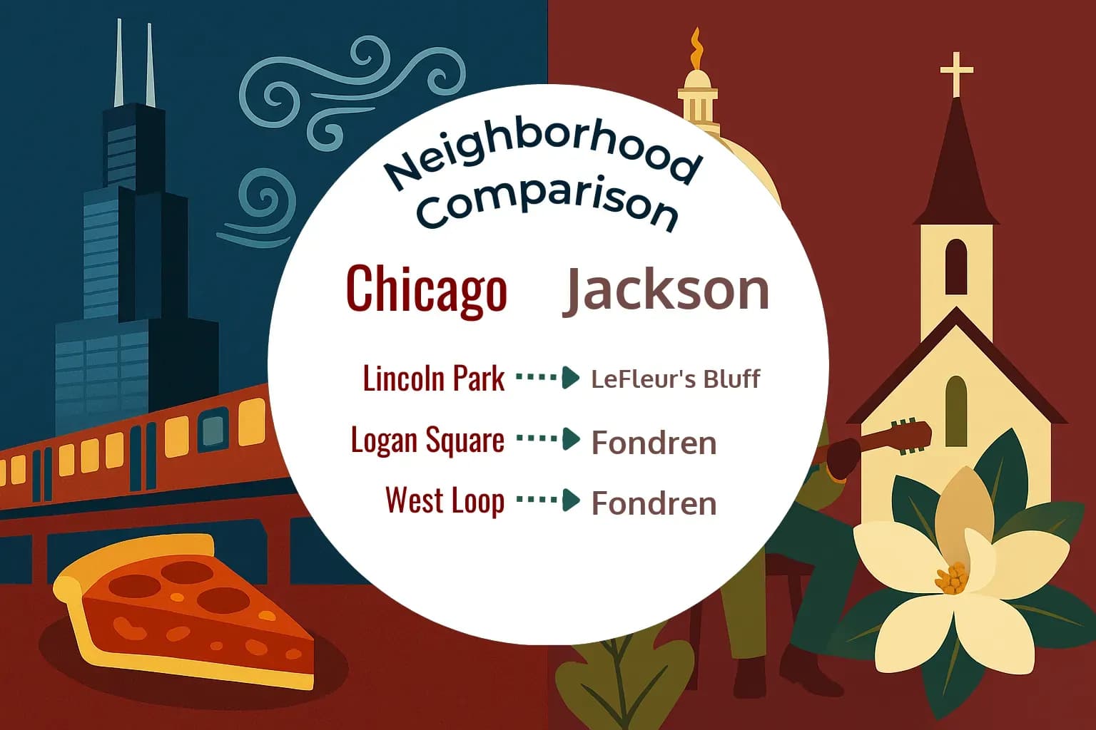 Chicago vs Jackson Neighborhood Comparison