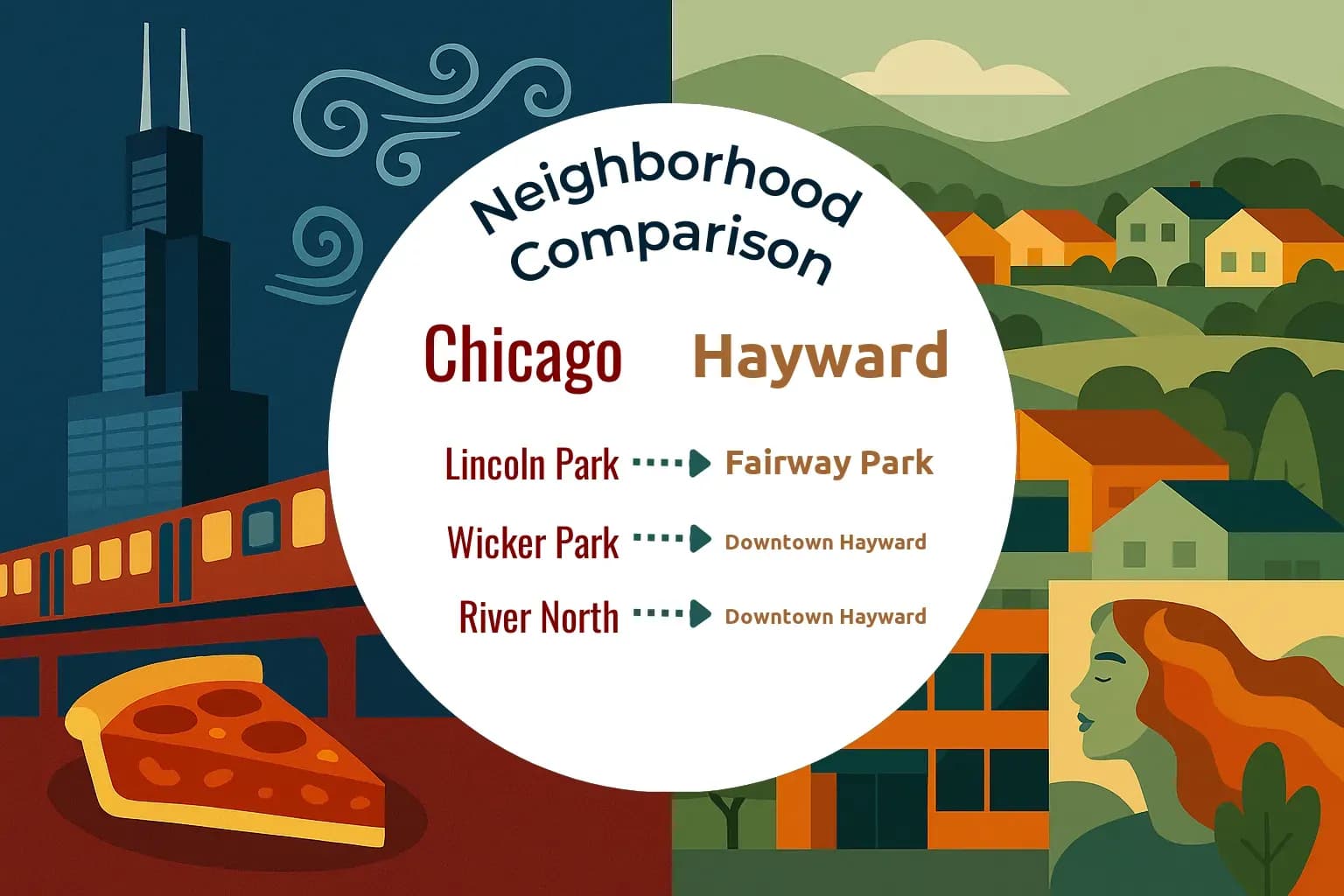 Chicago vs Hayward Neighborhood Comparison