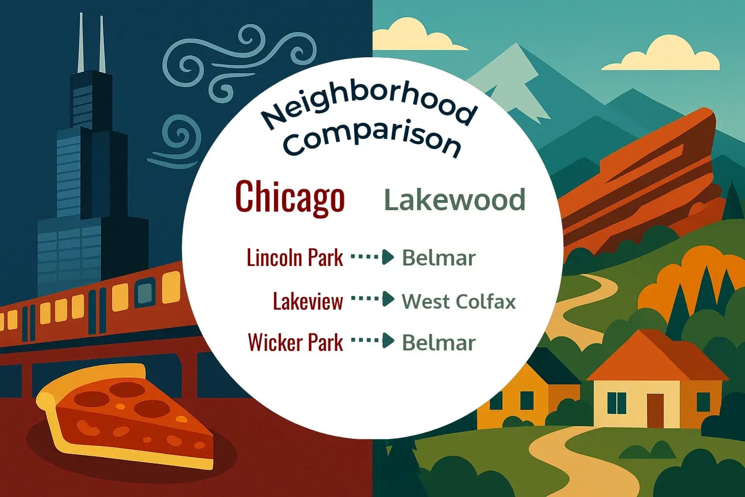 Chicago vs Lakewood Neighborhood Comparison