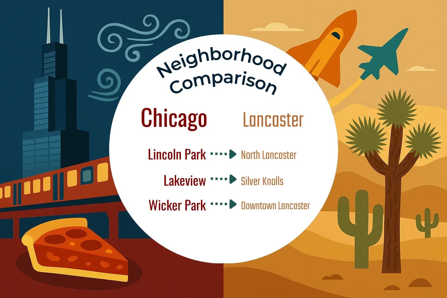 Chicago vs Lancaster Neighborhood Comparison