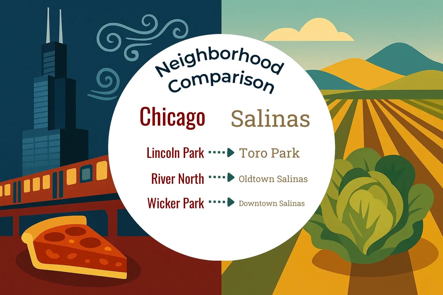 Chicago vs Salinas Neighborhood Comparison