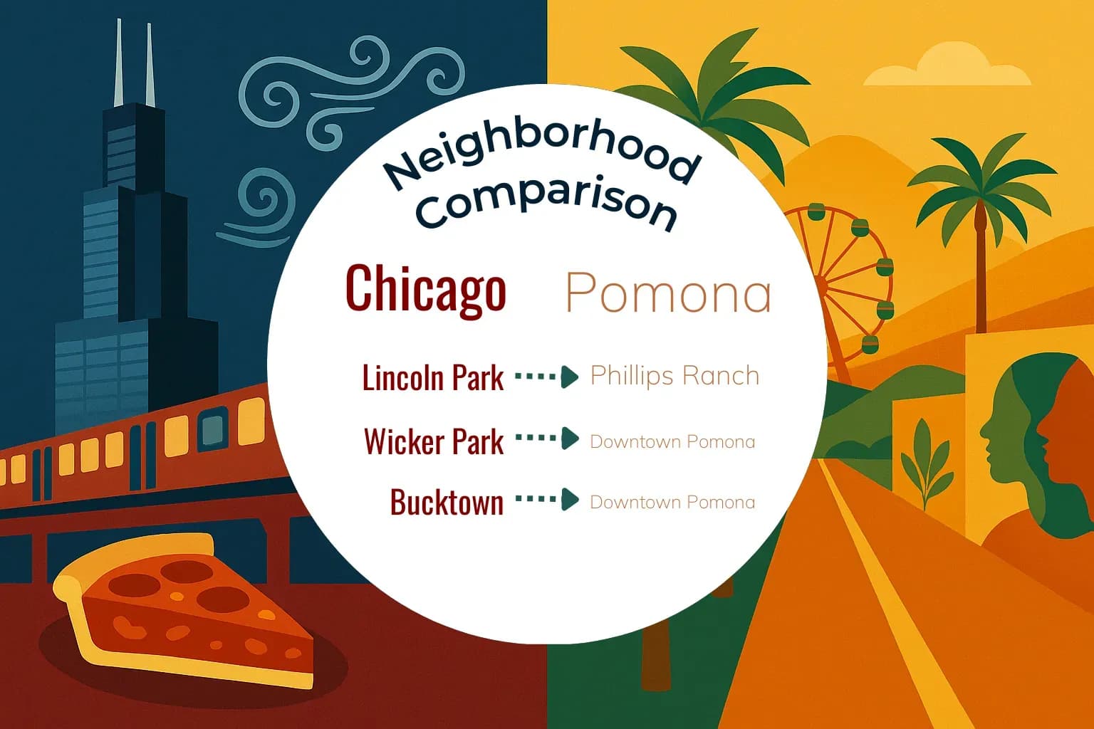 Chicago vs Pomona Neighborhood Comparison