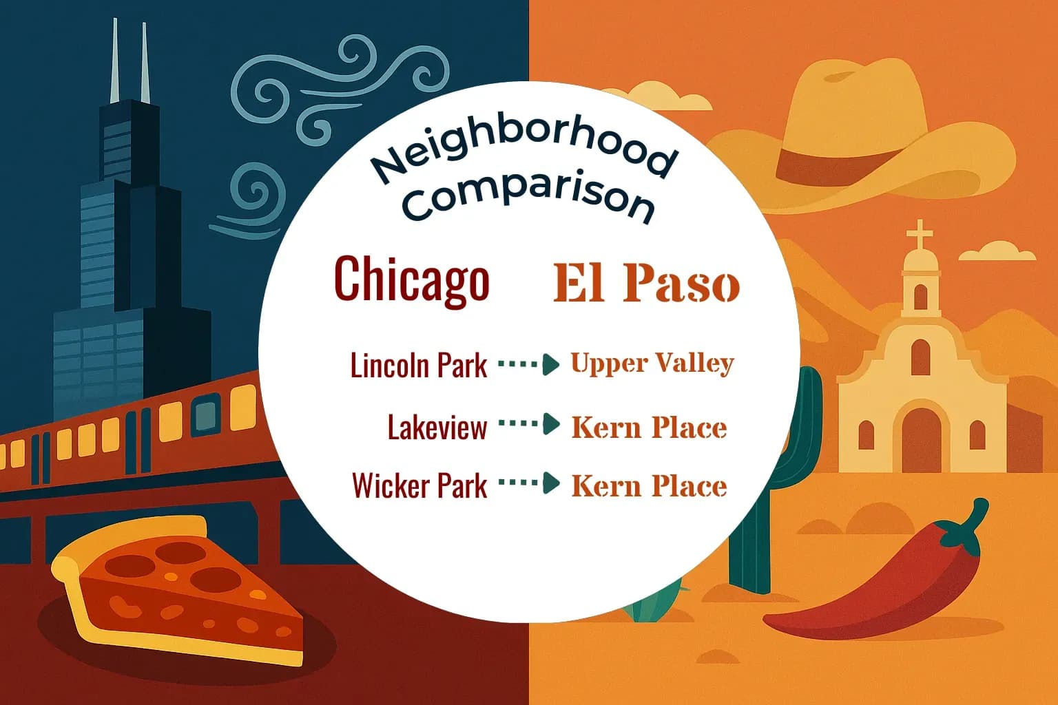 Chicago vs El Paso Neighborhood Comparison