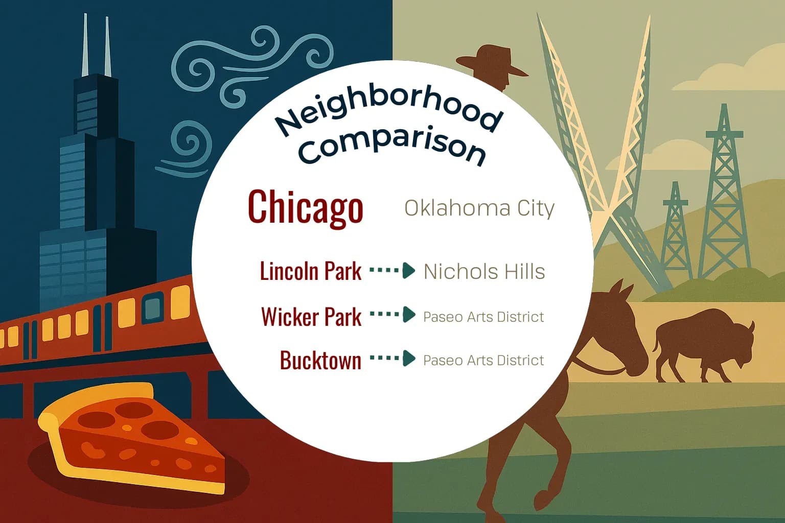 Chicago vs Oklahoma City Neighborhood Comparison