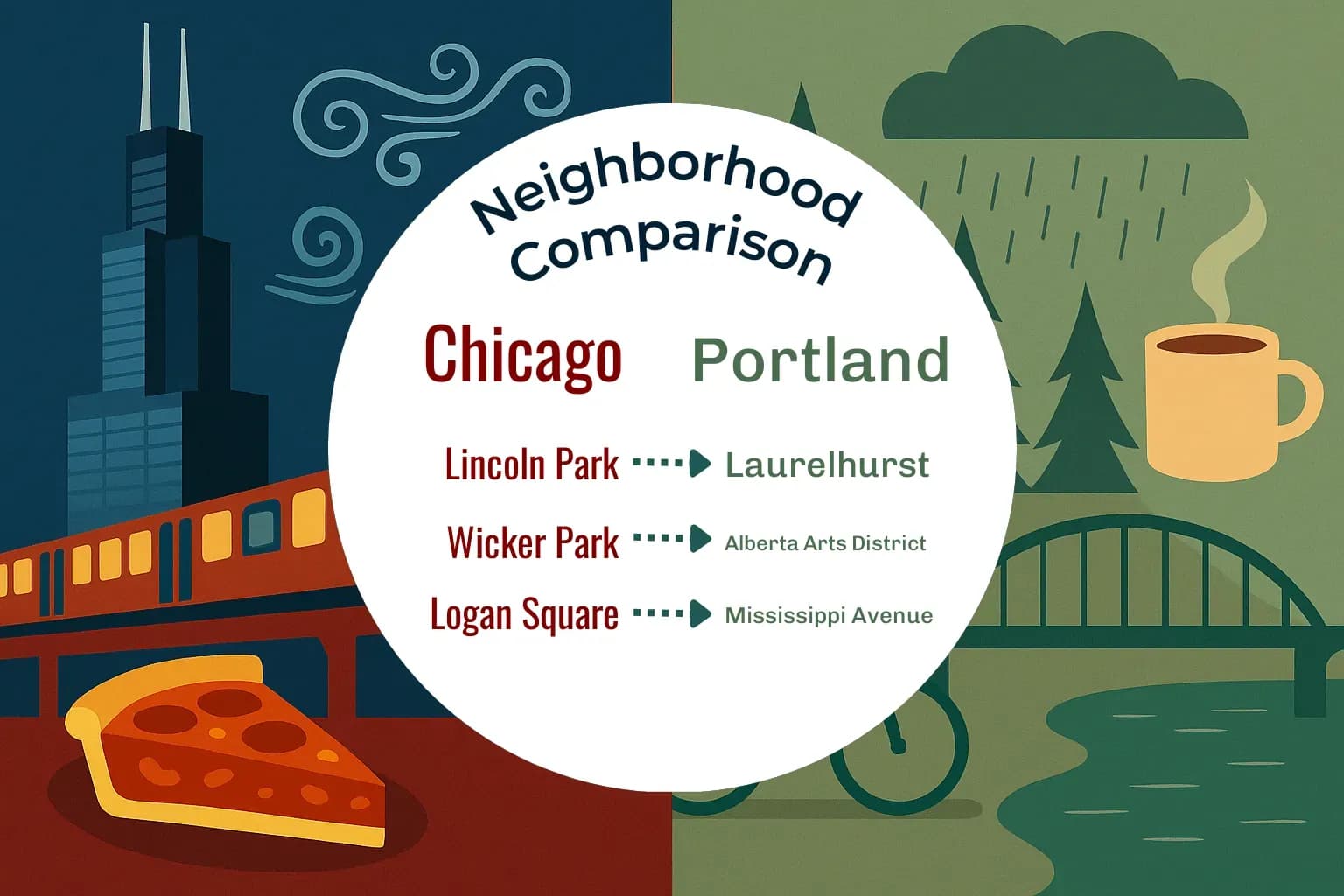Chicago vs Portland Neighborhood Comparison