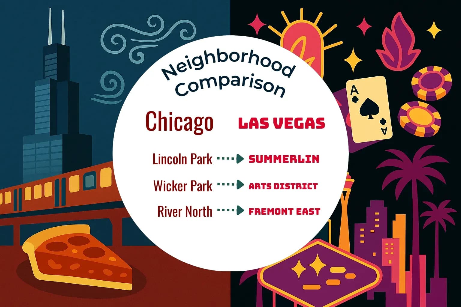 Chicago vs Las Vegas Neighborhood Comparison