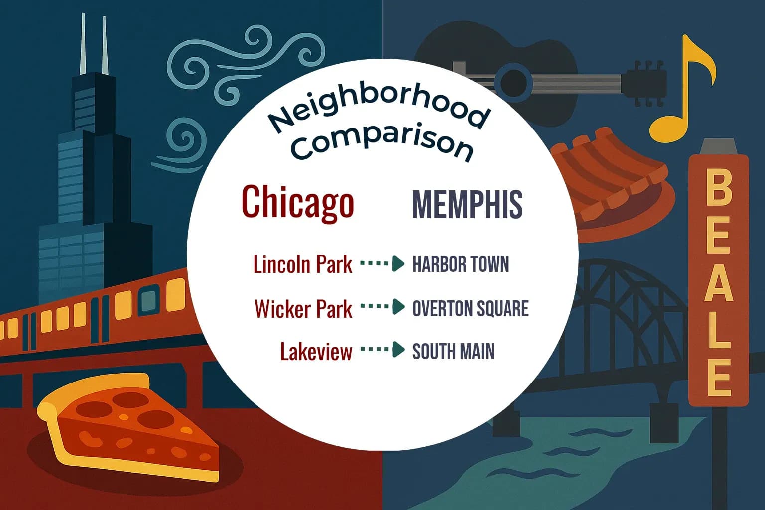 Chicago vs Memphis Neighborhood Comparison