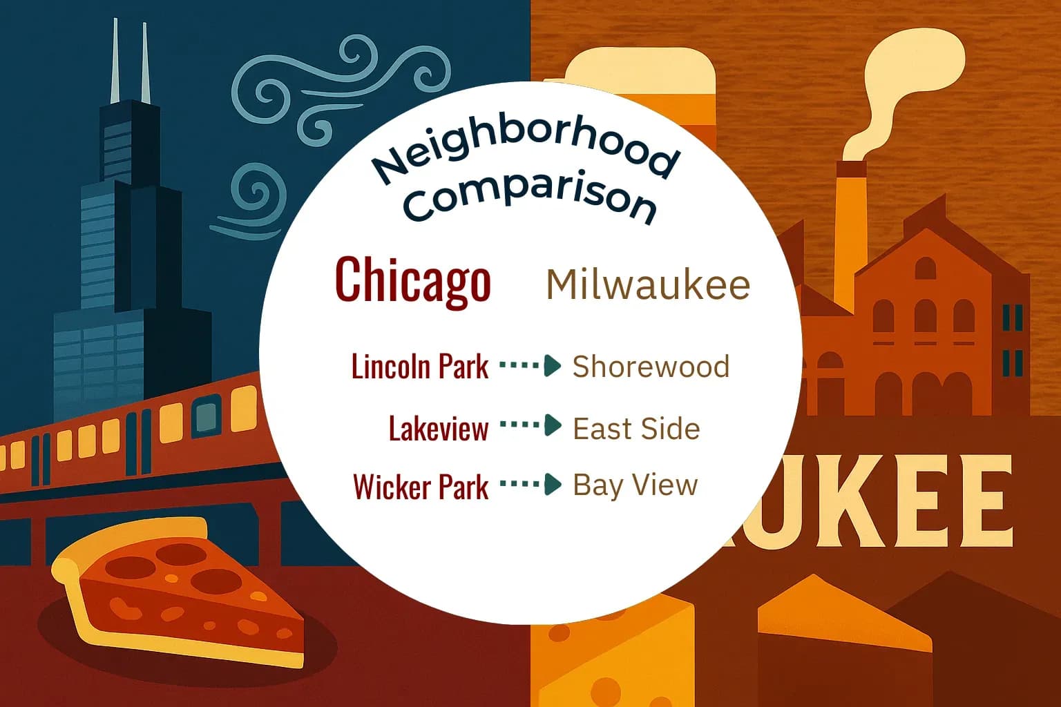 Chicago vs Milwaukee Neighborhood Comparison