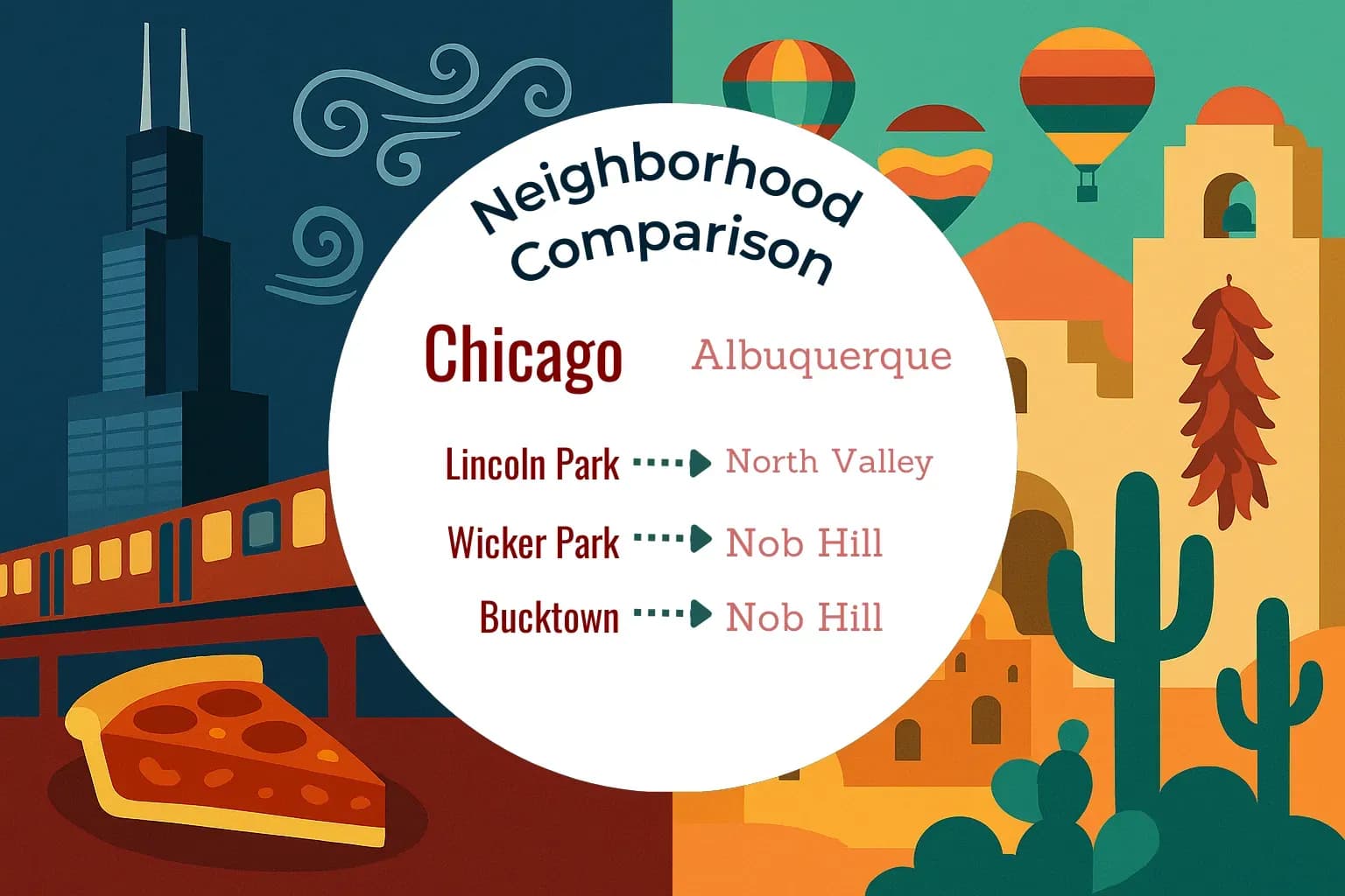 Chicago vs Albuquerque Neighborhood Comparison