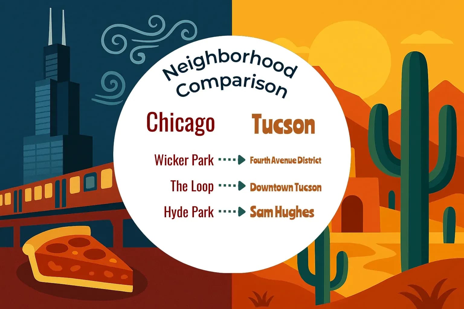 Chicago vs Tucson Neighborhood Comparison