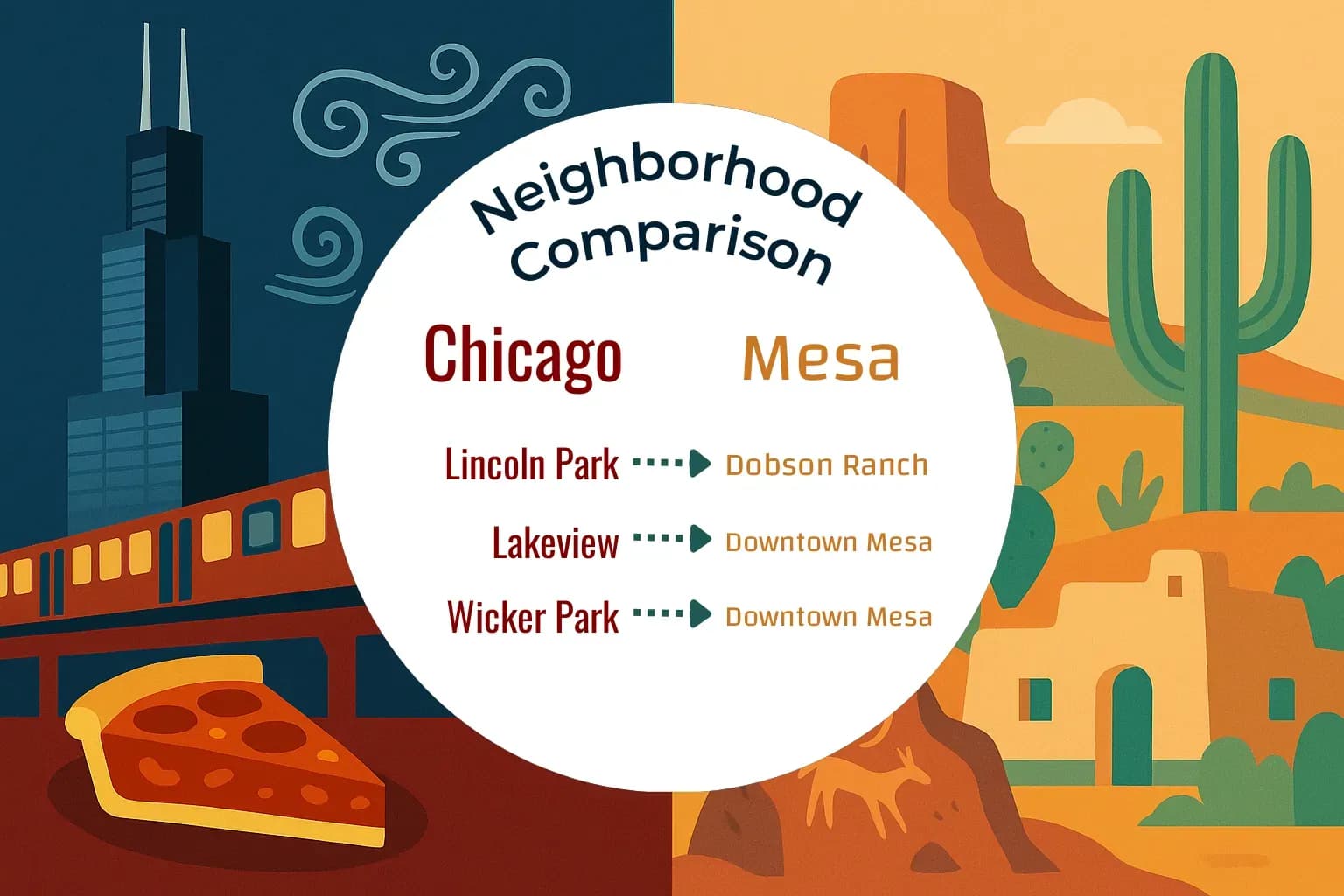 Chicago vs Mesa Neighborhood Comparison