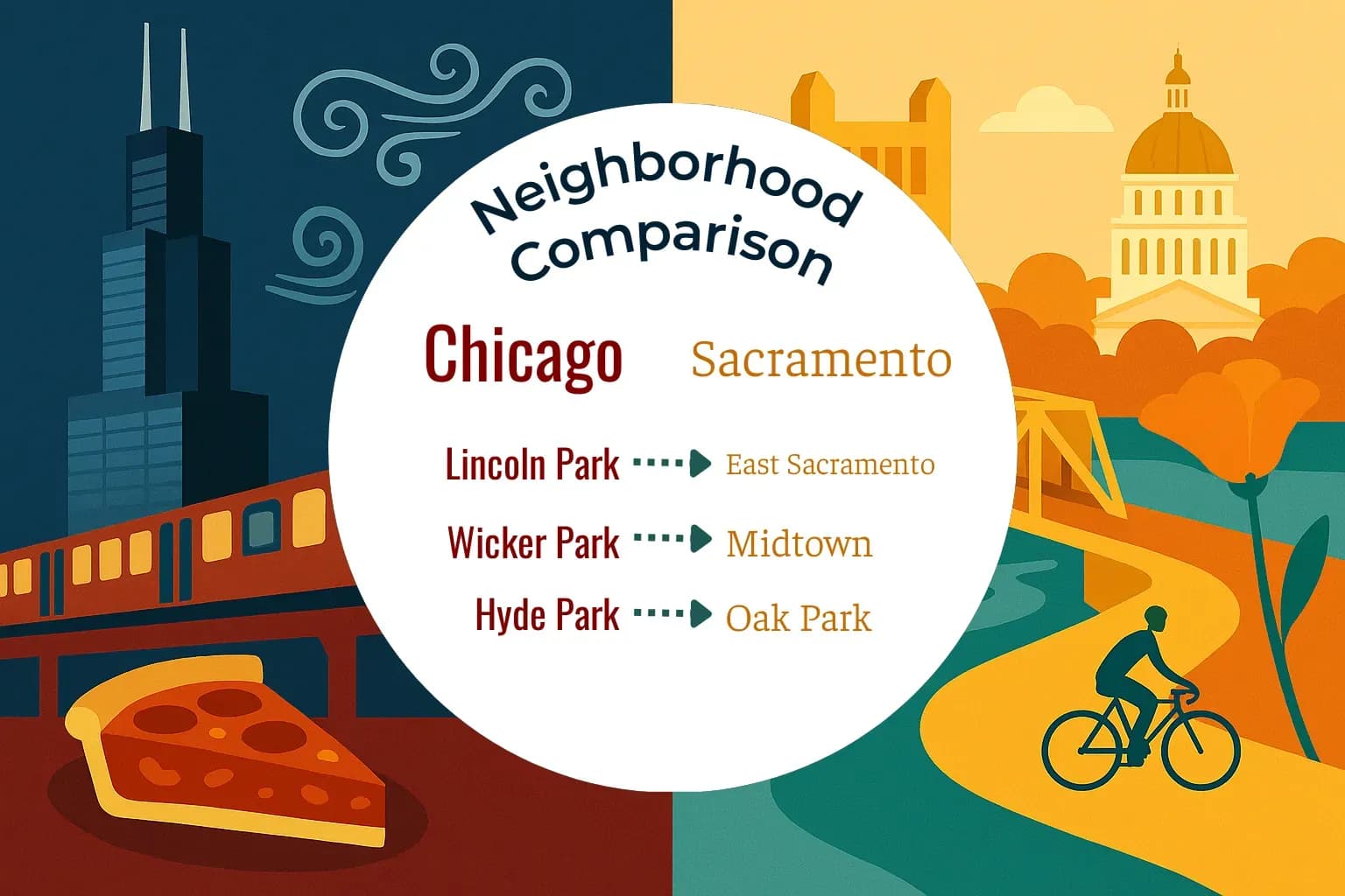 Chicago vs Sacramento Neighborhood Comparison