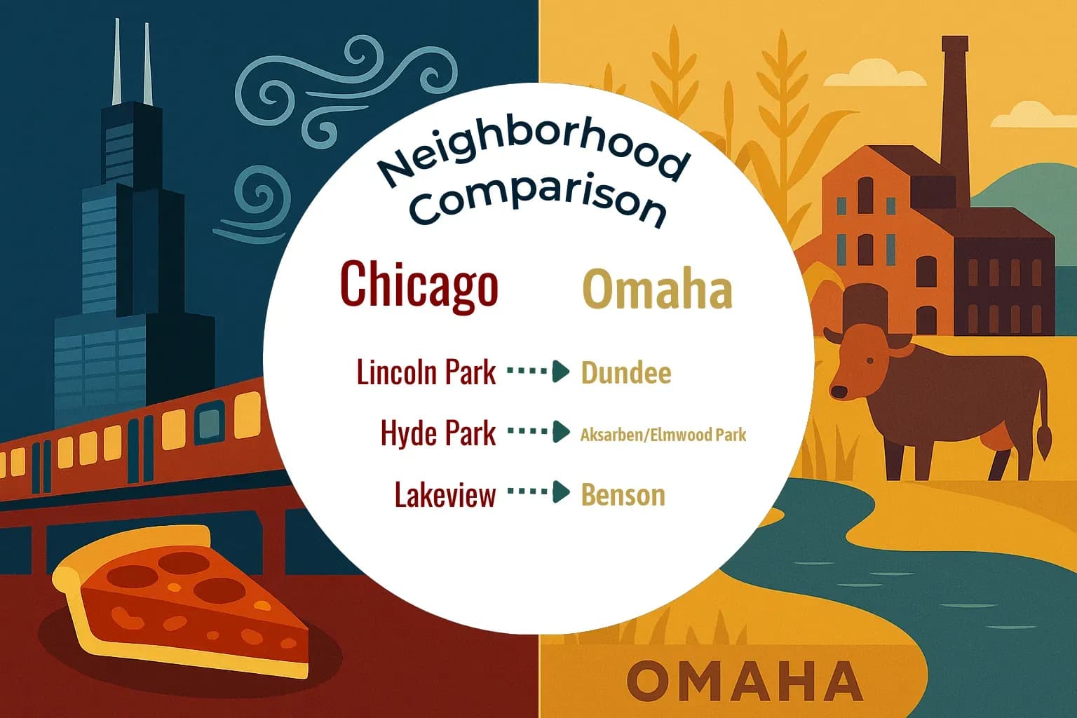 Chicago vs Omaha Neighborhood Comparison