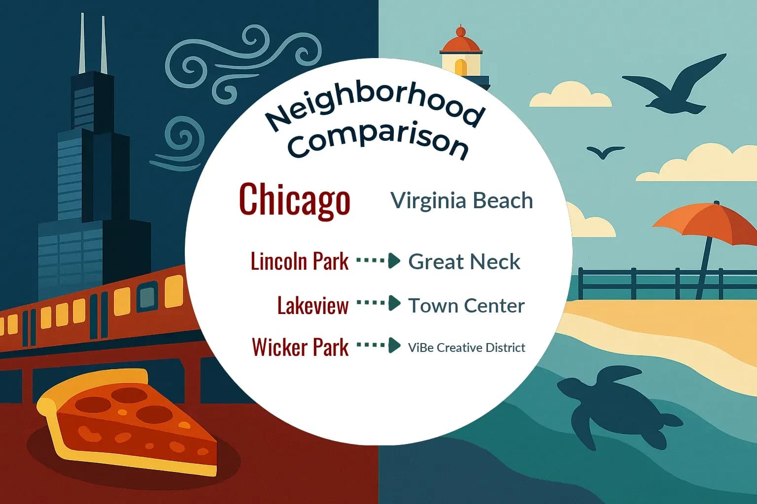Chicago vs Virginia Beach Neighborhood Comparison