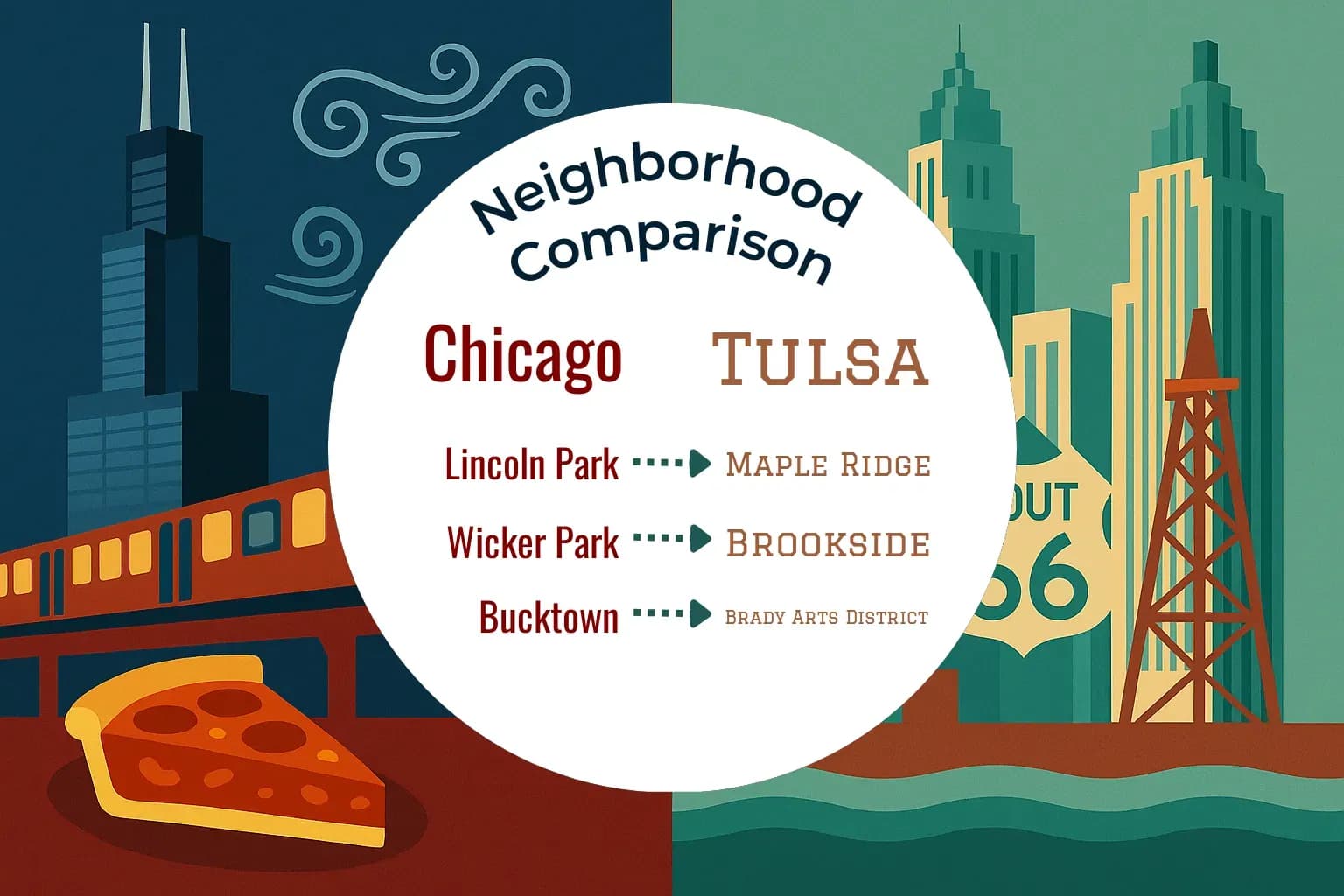 Chicago vs Tulsa Neighborhood Comparison