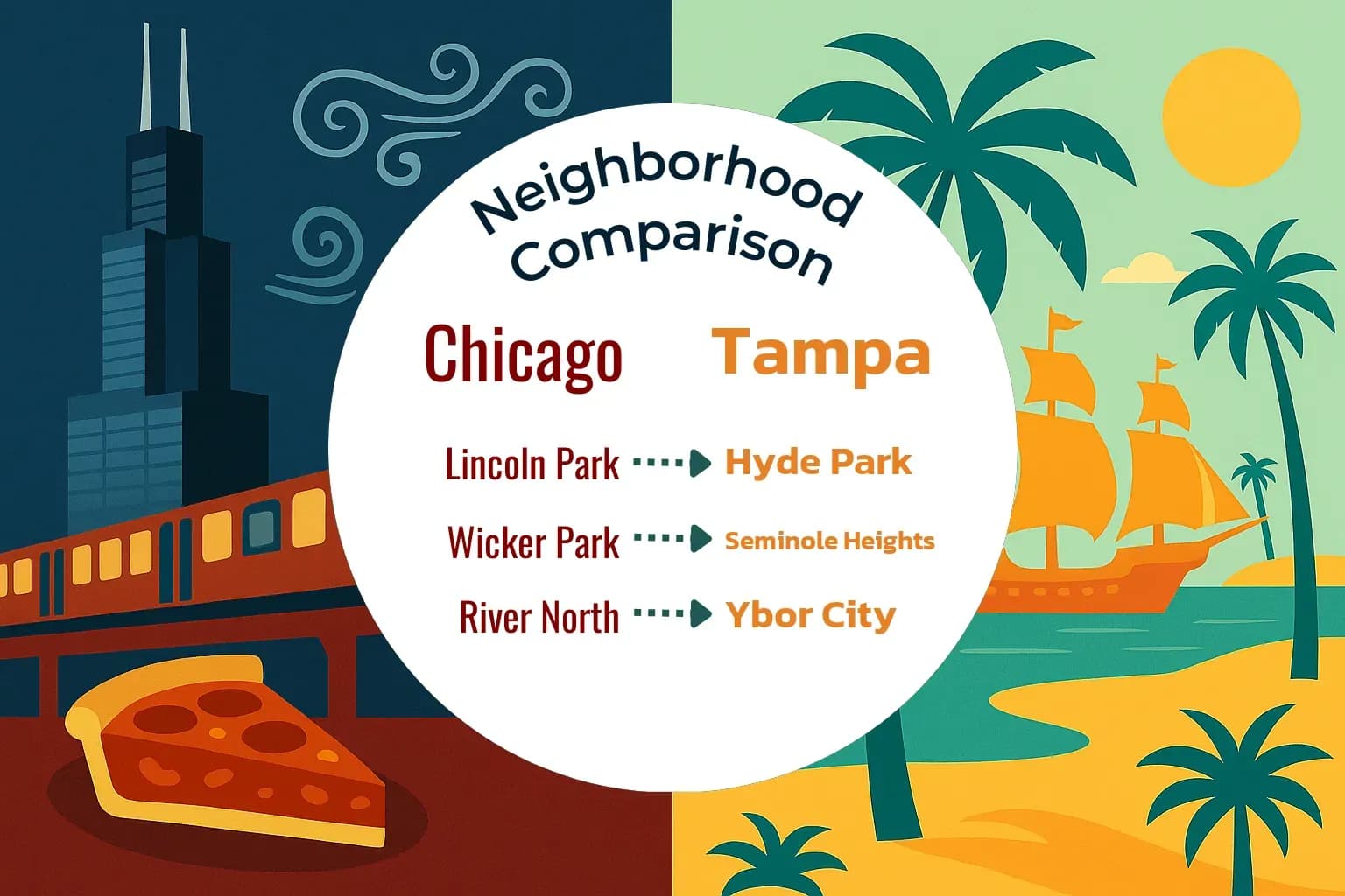 Chicago vs Tampa Neighborhood Comparison