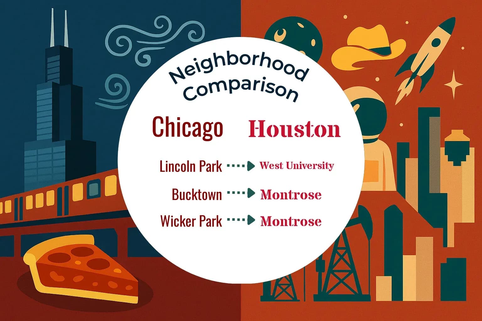 Chicago vs Houston Neighborhood Comparison