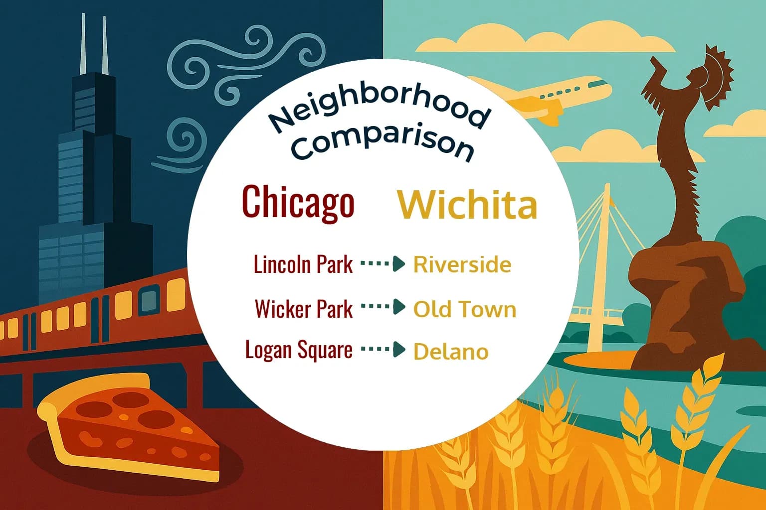 Chicago vs Wichita Neighborhood Comparison