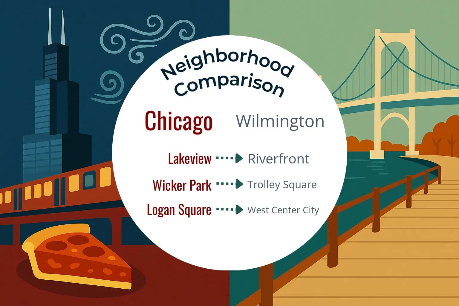 Chicago vs Wilmington Neighborhood Comparison