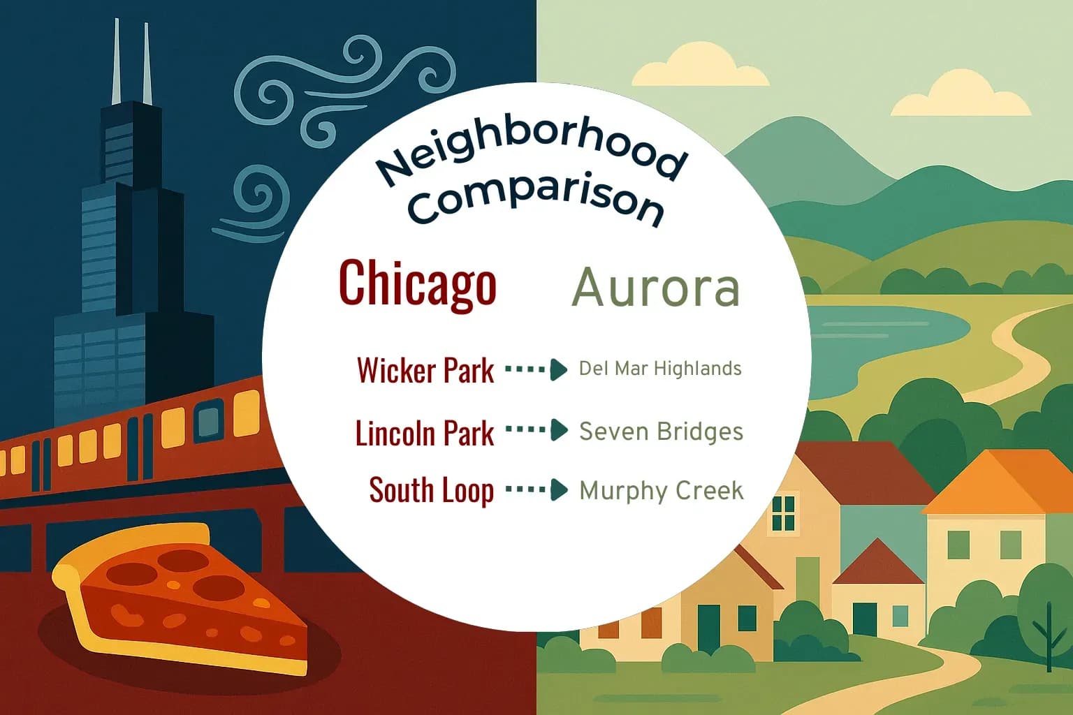 Chicago vs Aurora Neighborhood Comparison