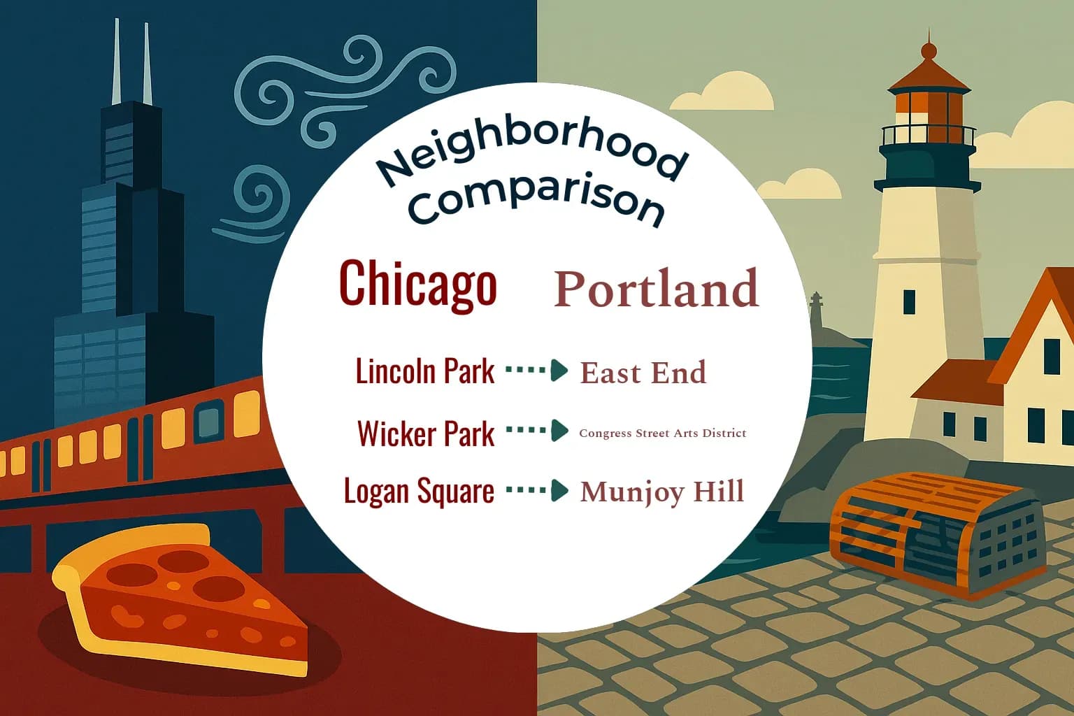 Chicago vs Portland Neighborhood Comparison