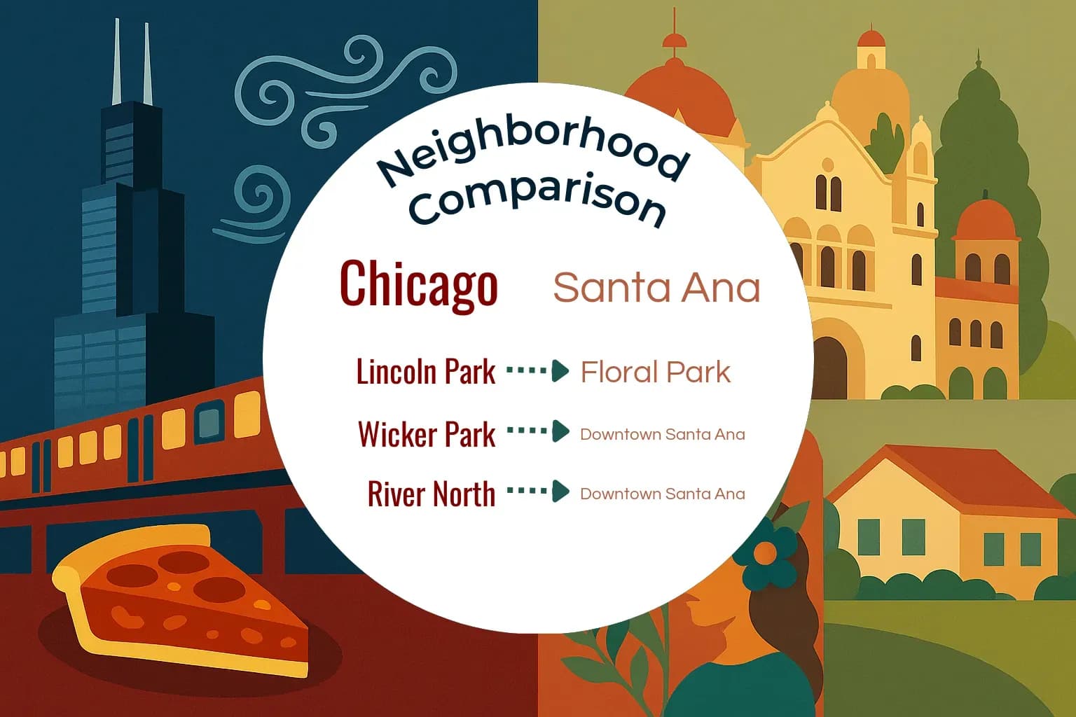 Chicago vs Santa Ana Neighborhood Comparison