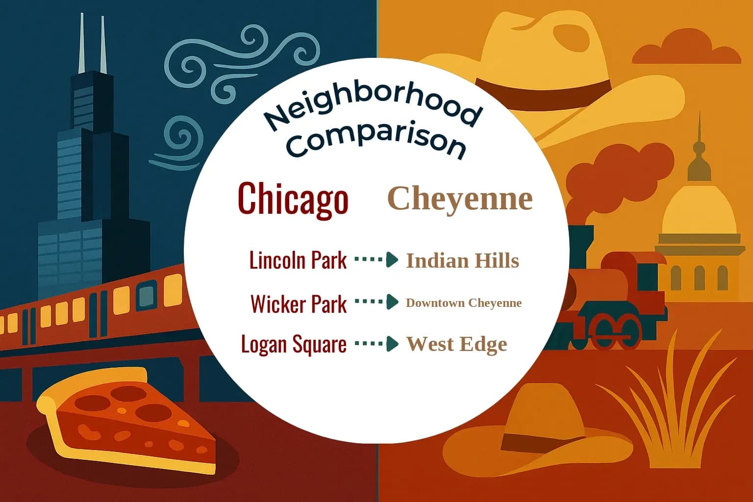 Chicago vs Cheyenne Neighborhood Comparison
