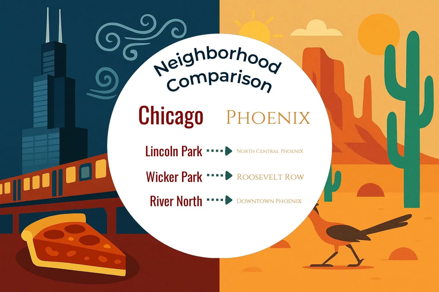 Chicago vs Phoenix Neighborhood Comparison