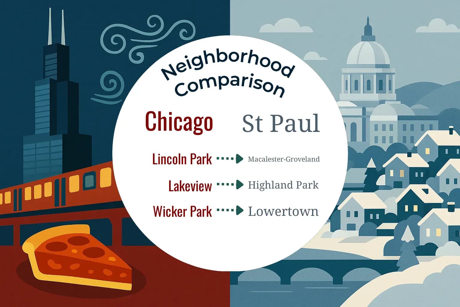 Chicago vs St. Paul Neighborhood Comparison