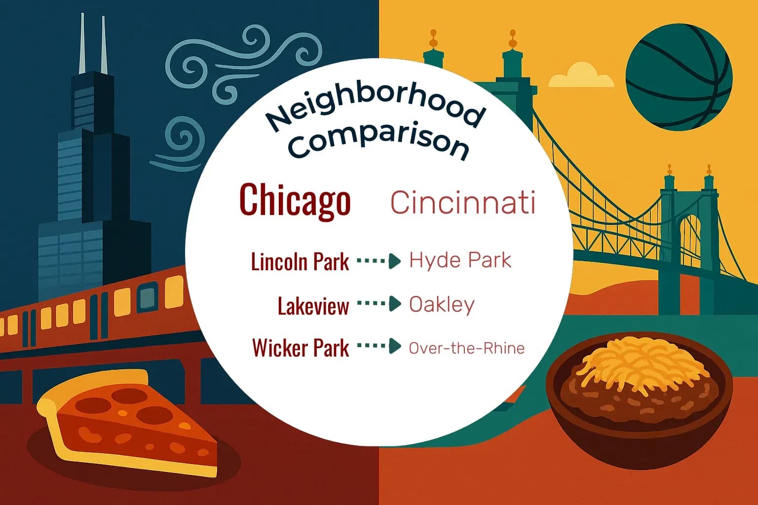 Chicago vs Cincinnati Neighborhood Comparison