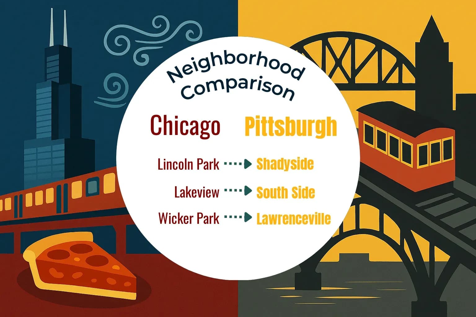 Chicago vs Pittsburgh Neighborhood Comparison
