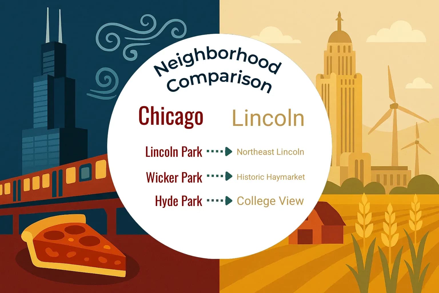 Chicago vs Lincoln Neighborhood Comparison