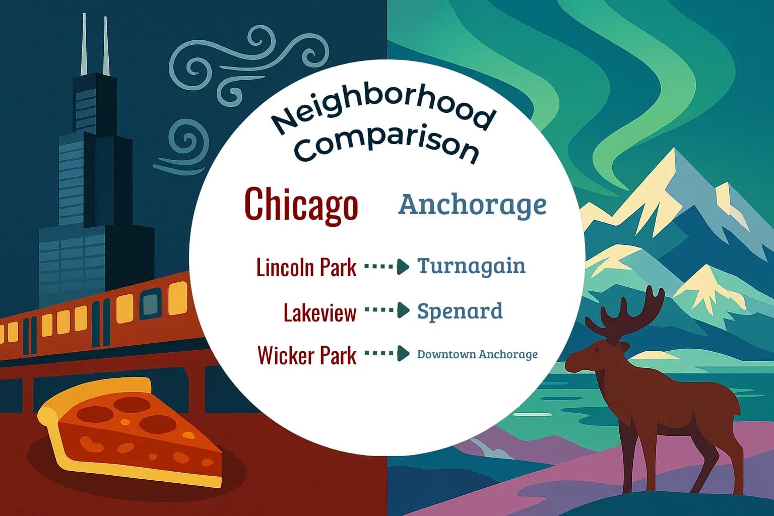 Chicago vs Anchorage Neighborhood Comparison