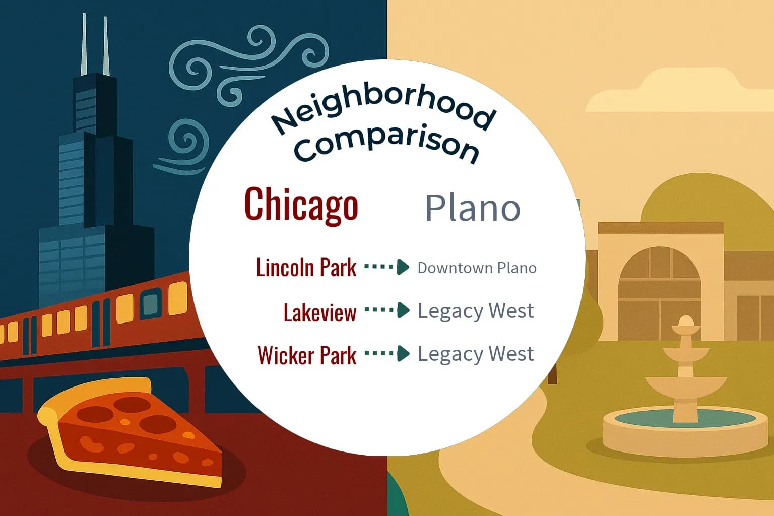 Chicago vs Plano Neighborhood Comparison