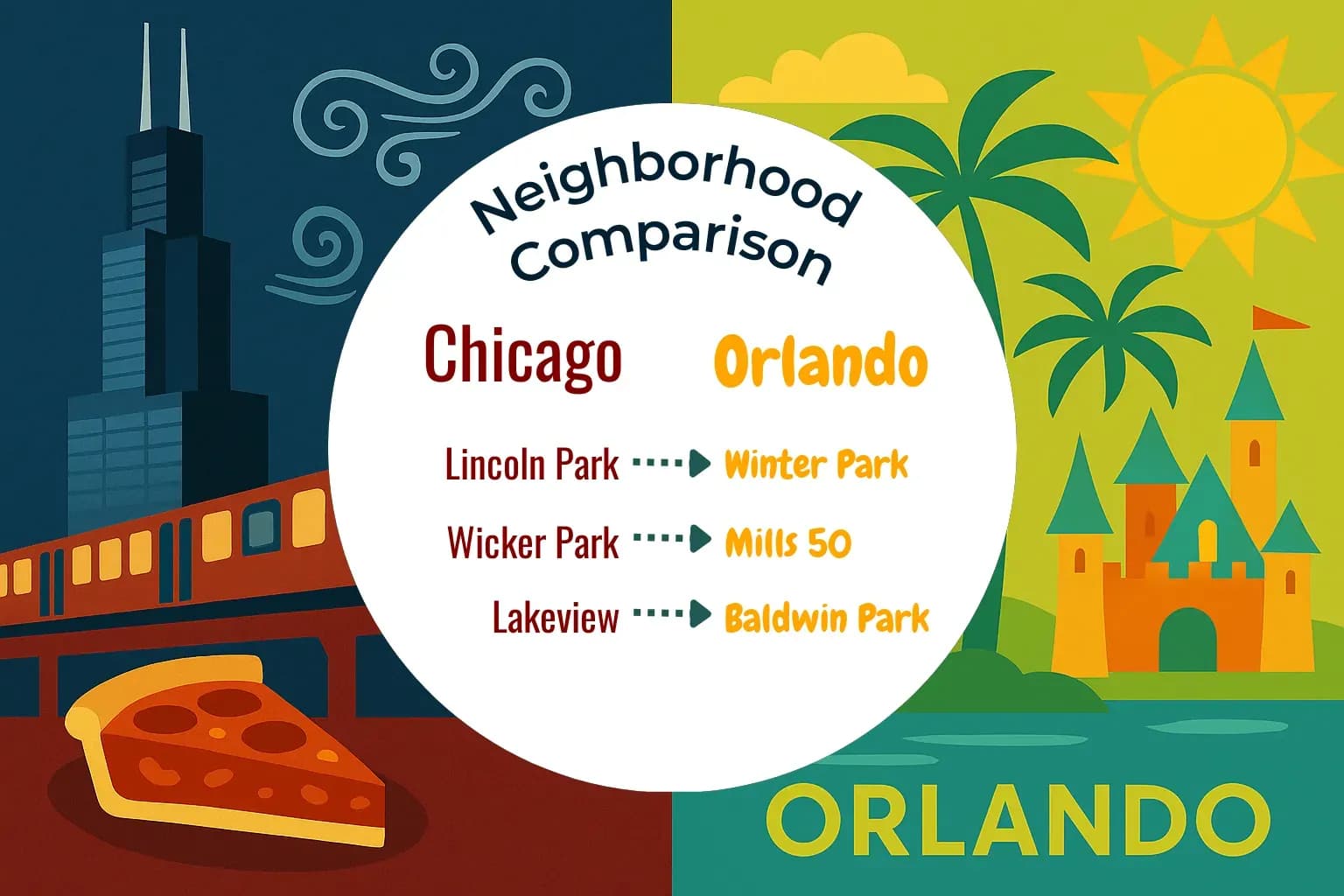 Chicago vs Orlando Neighborhood Comparison