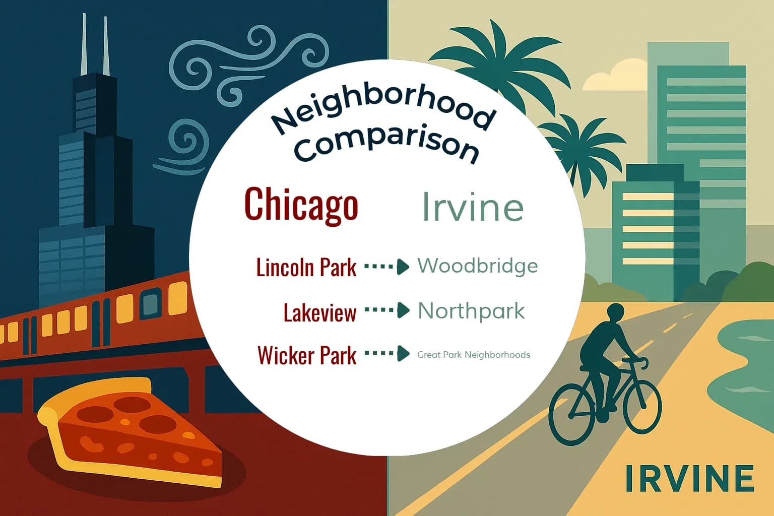 Chicago vs Irvine Neighborhood Comparison