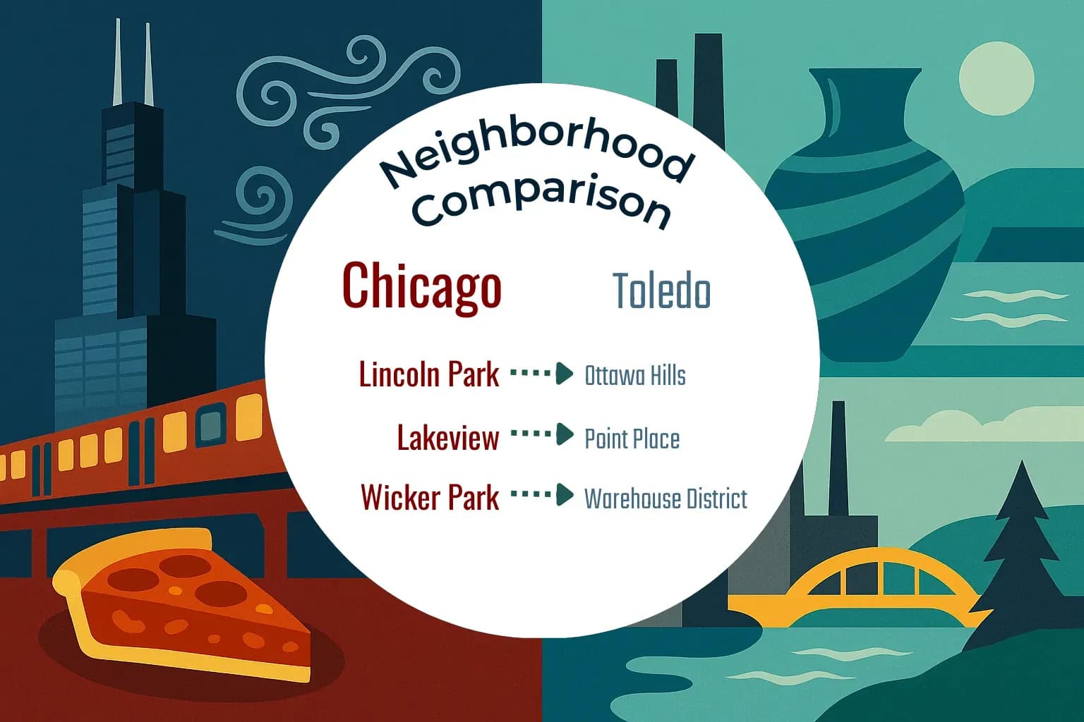Chicago vs Toledo Neighborhood Comparison