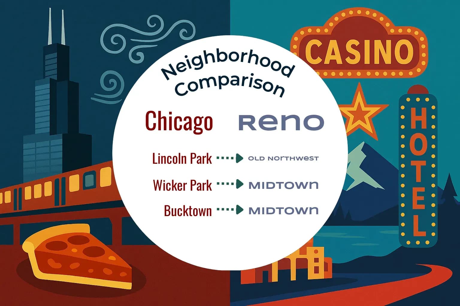 Chicago vs Reno Neighborhood Comparison