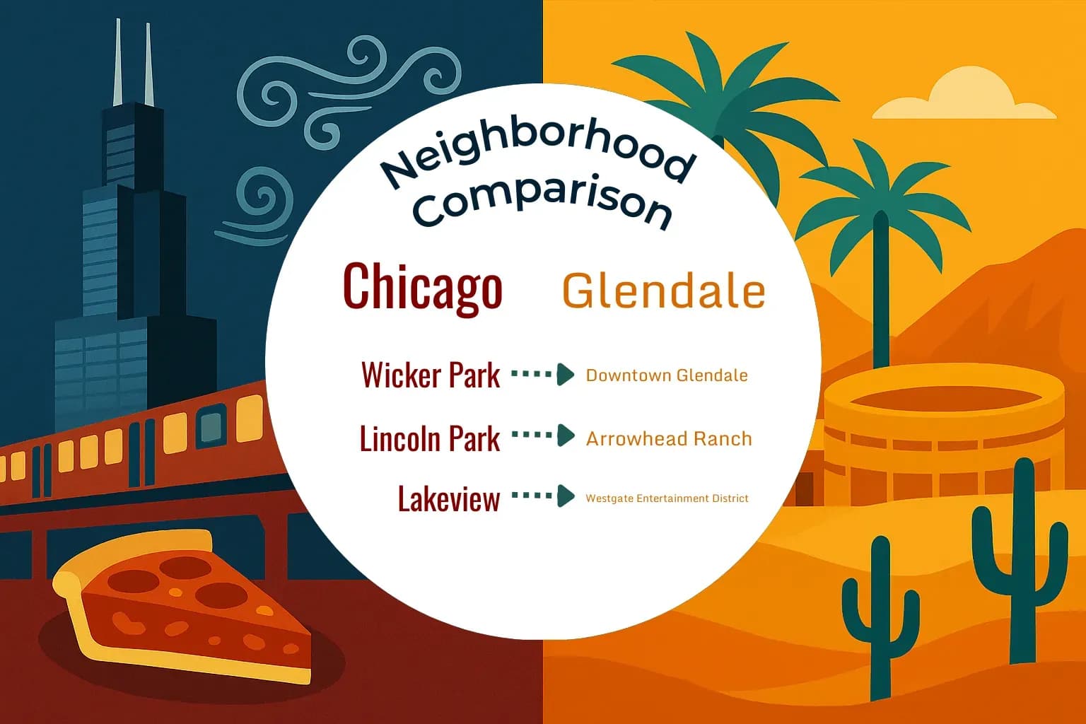 Chicago vs Glendale Neighborhood Comparison